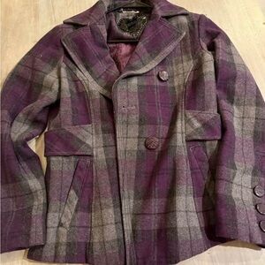 Women’s guess Plaid Wool Blend Jacket